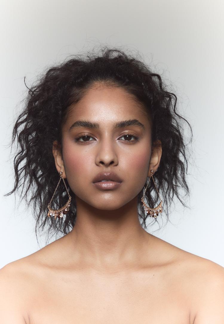 pendientes mini abalorios