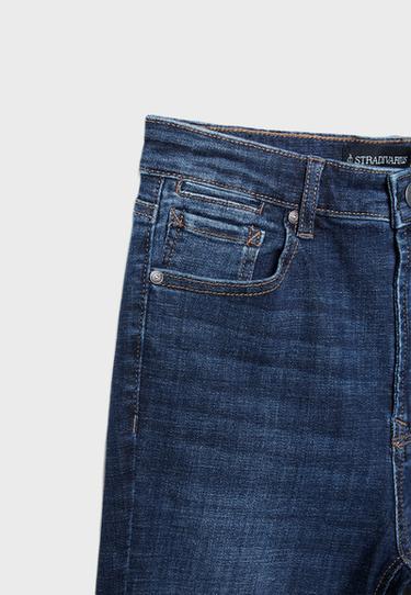 D74 bell bottom jeans with split — MEDIUM DENIM WASH 9