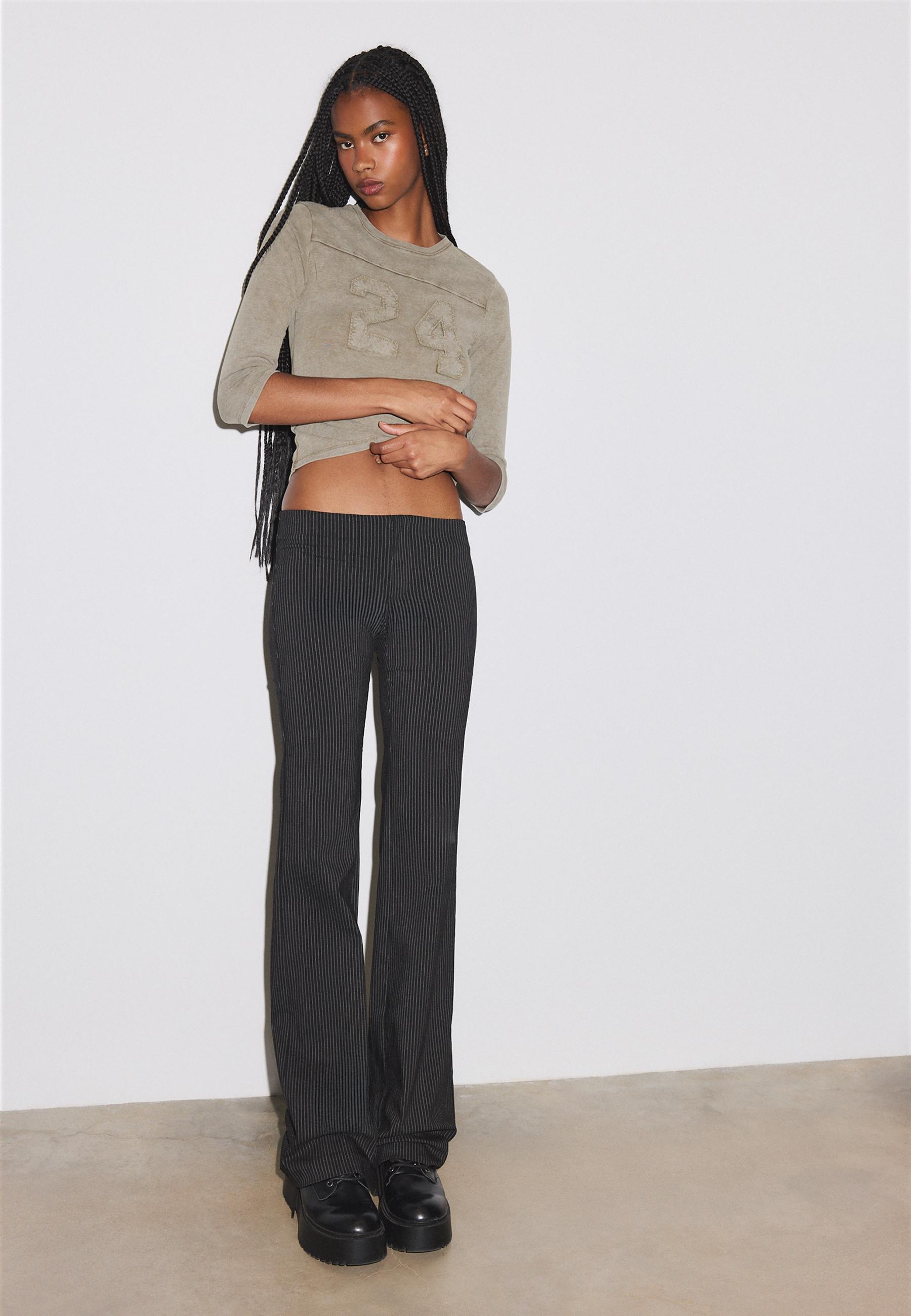 Bengaline bell bottom trousers — Black