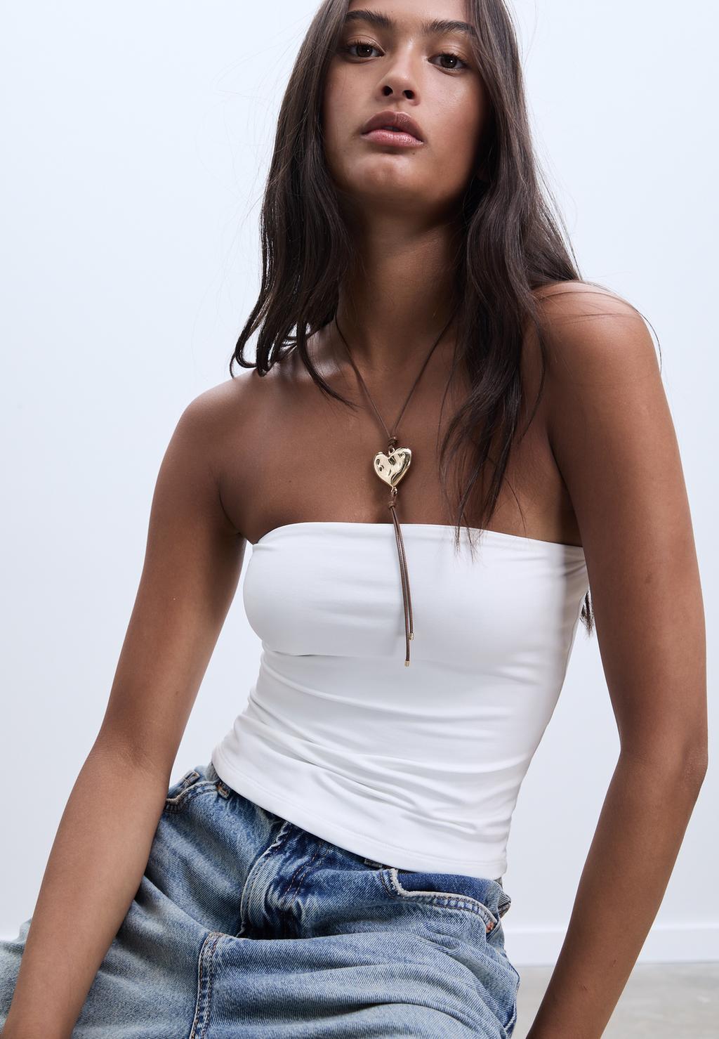 Set 2 collares lariat corazón