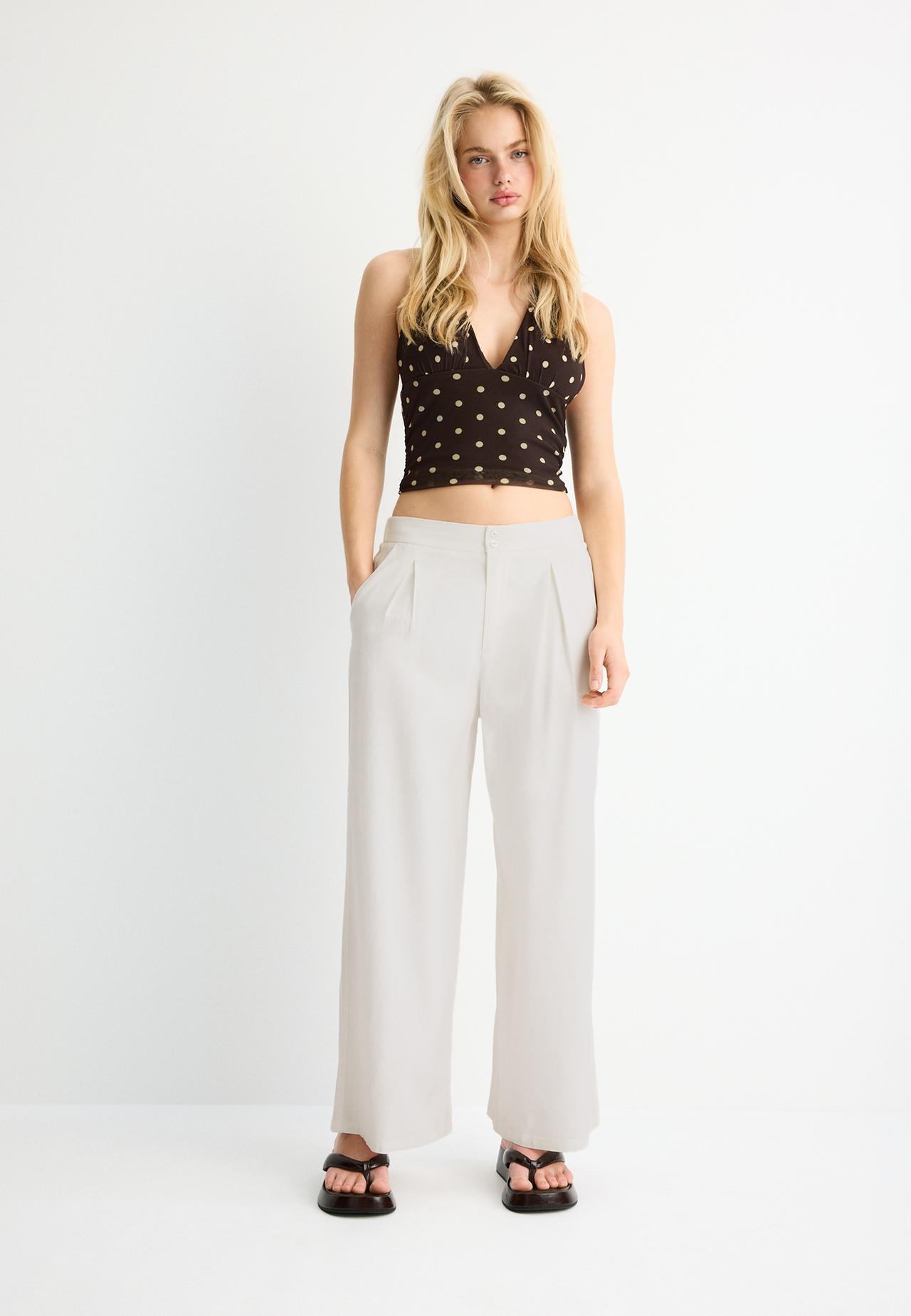 Rustic culottes — Ecru