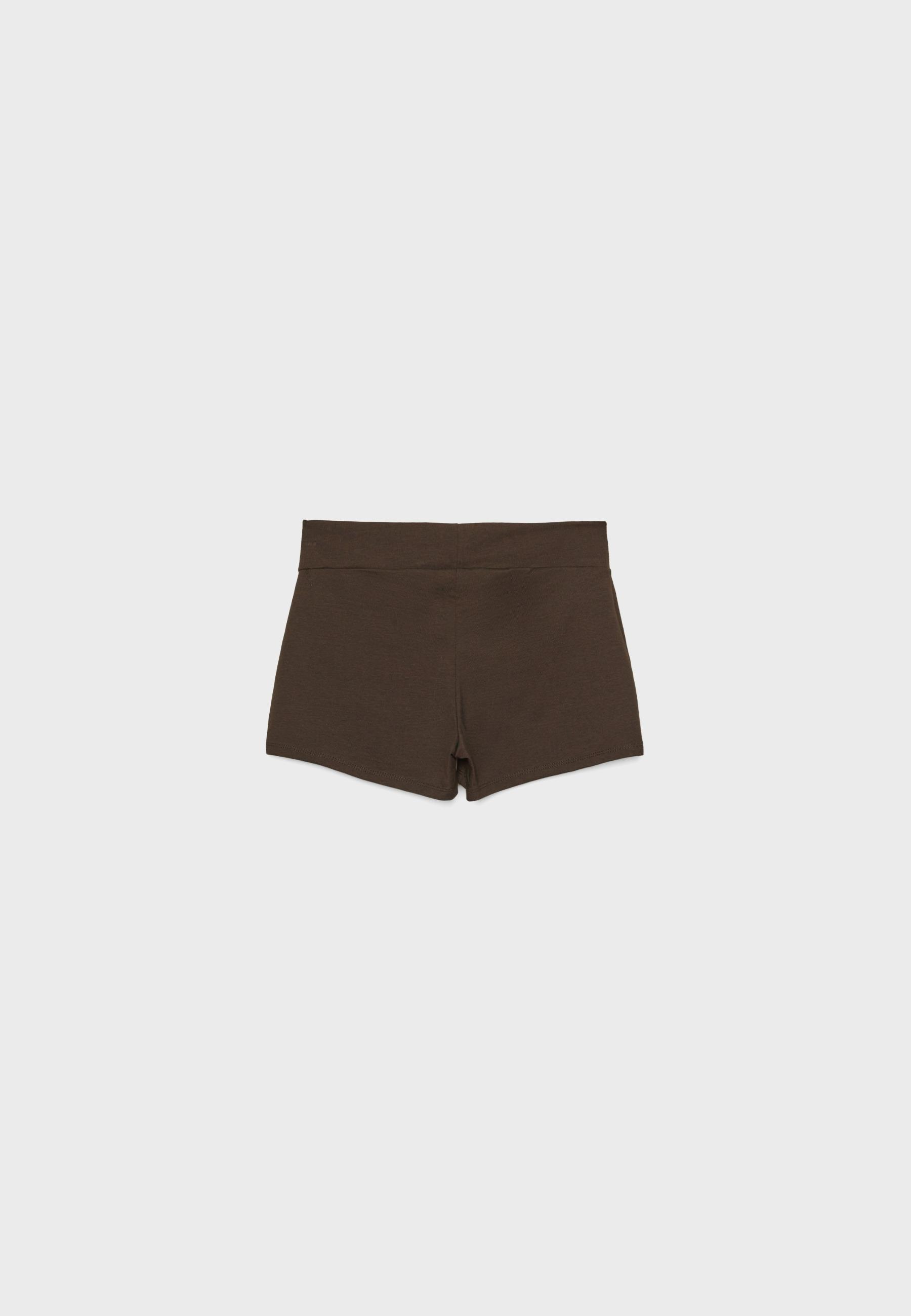 Mini shorts — Brown