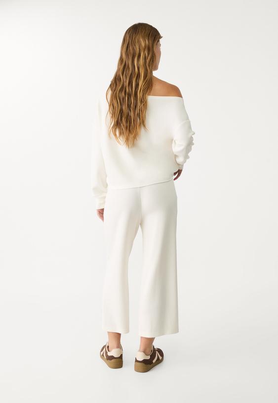 pantalon culotte fluido tacto suave