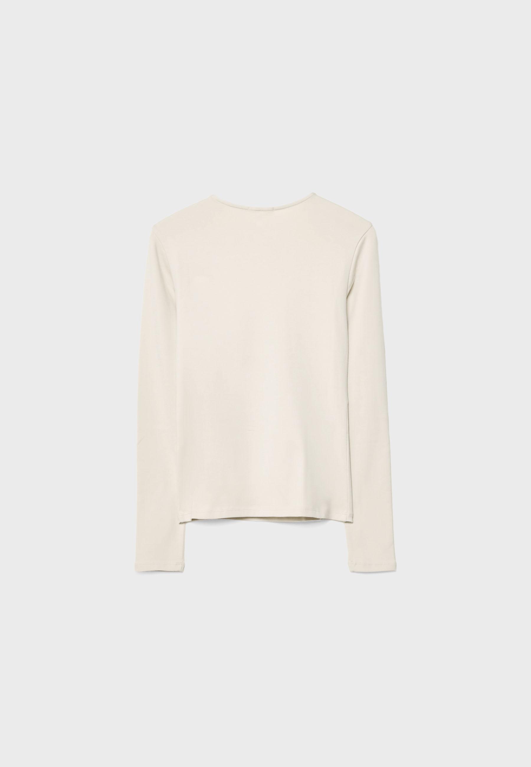 Basic long sleeve T-shirt — Stone