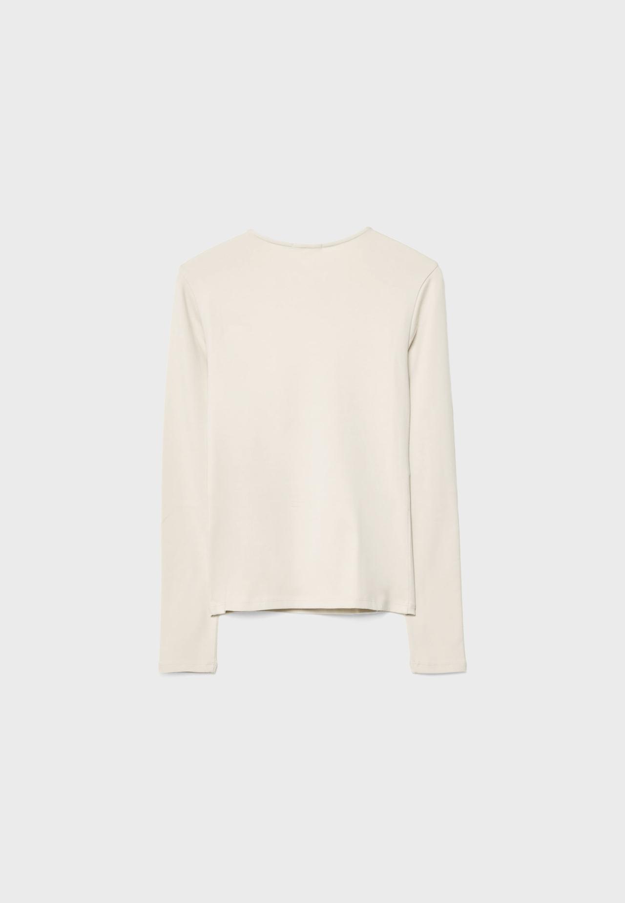Basic long sleeve T-shirt — Stone