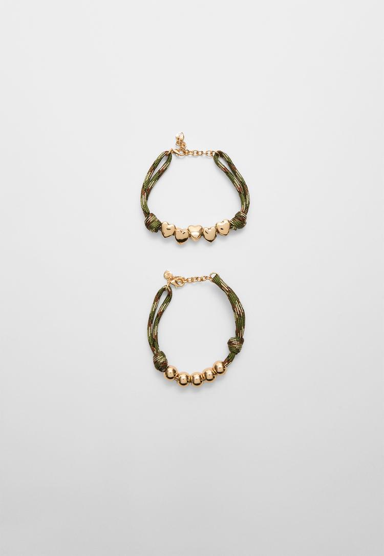set 2 pulseras cuerda