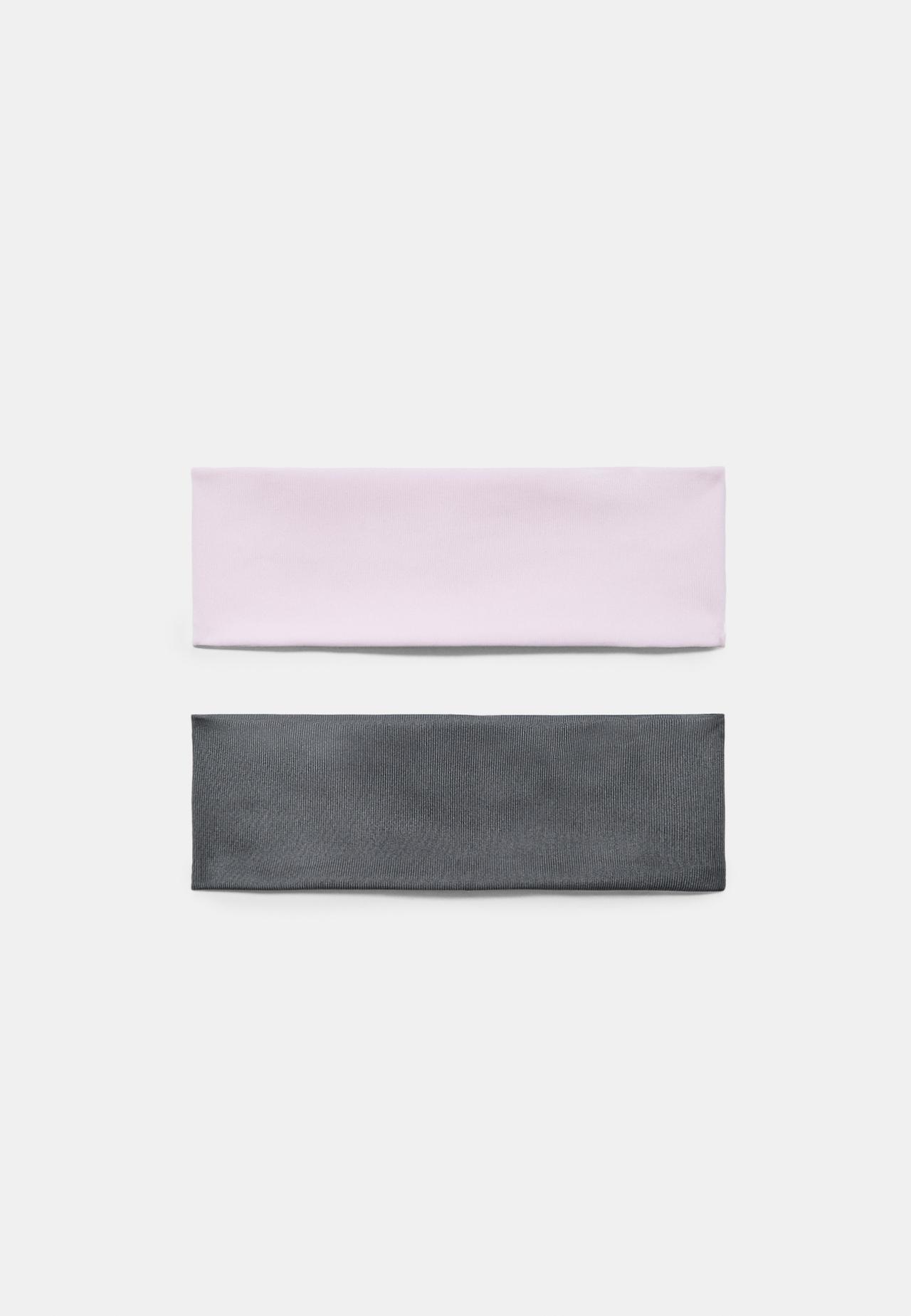 Set of 2 fur headbands — Pastel pink