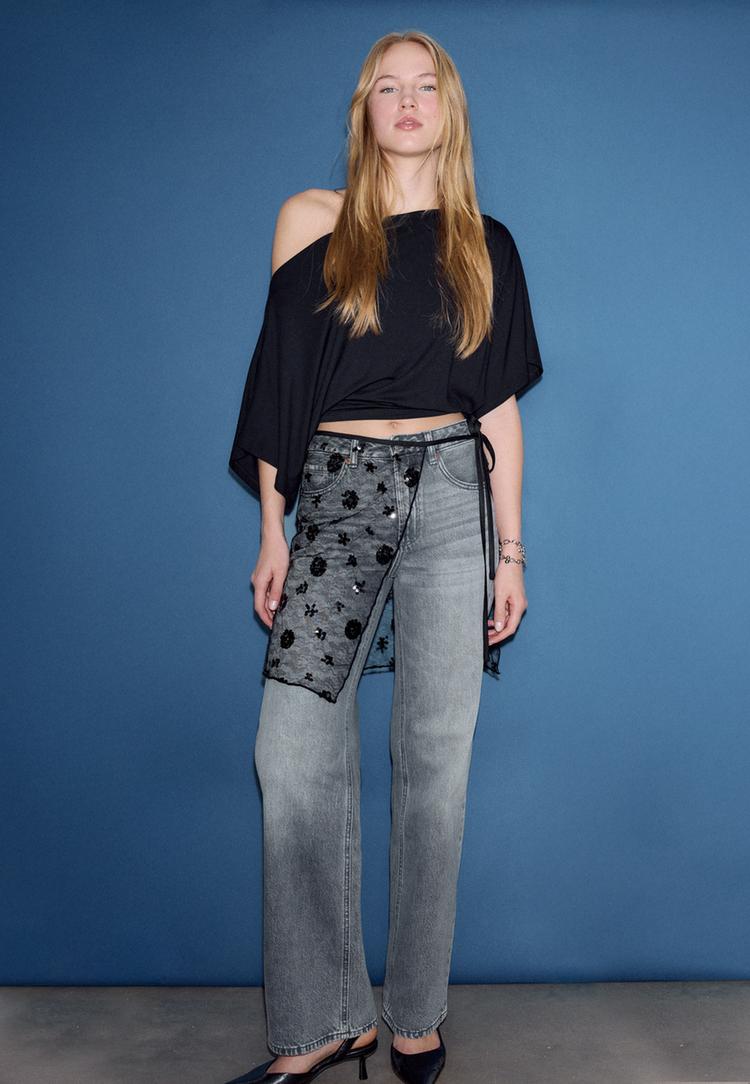 Stradivarius Perus T-Paita Lepakkohiha Xs