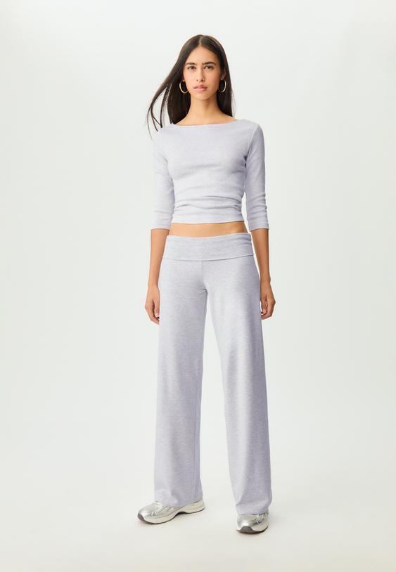 pantalon recto cintura vuelta