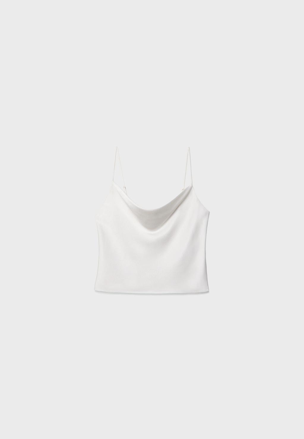 Top satinado tirantes