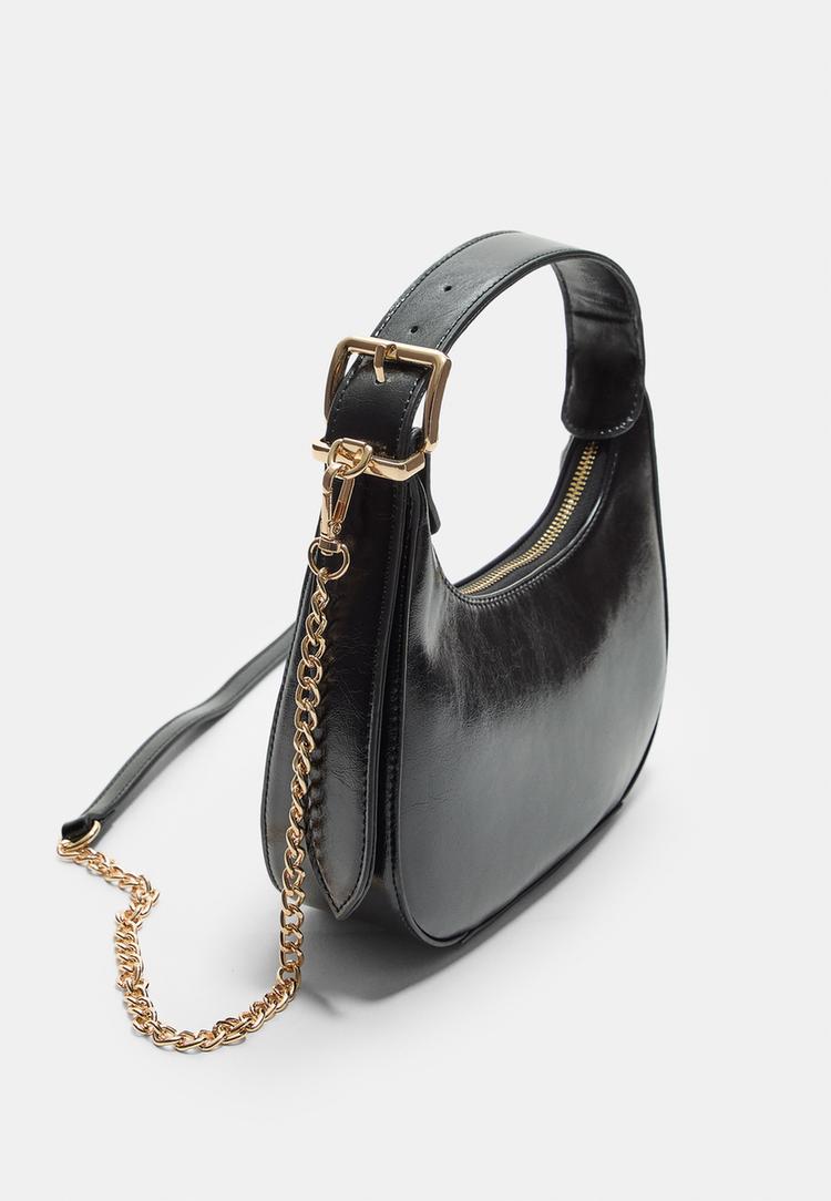 moon shoulder bag with chain