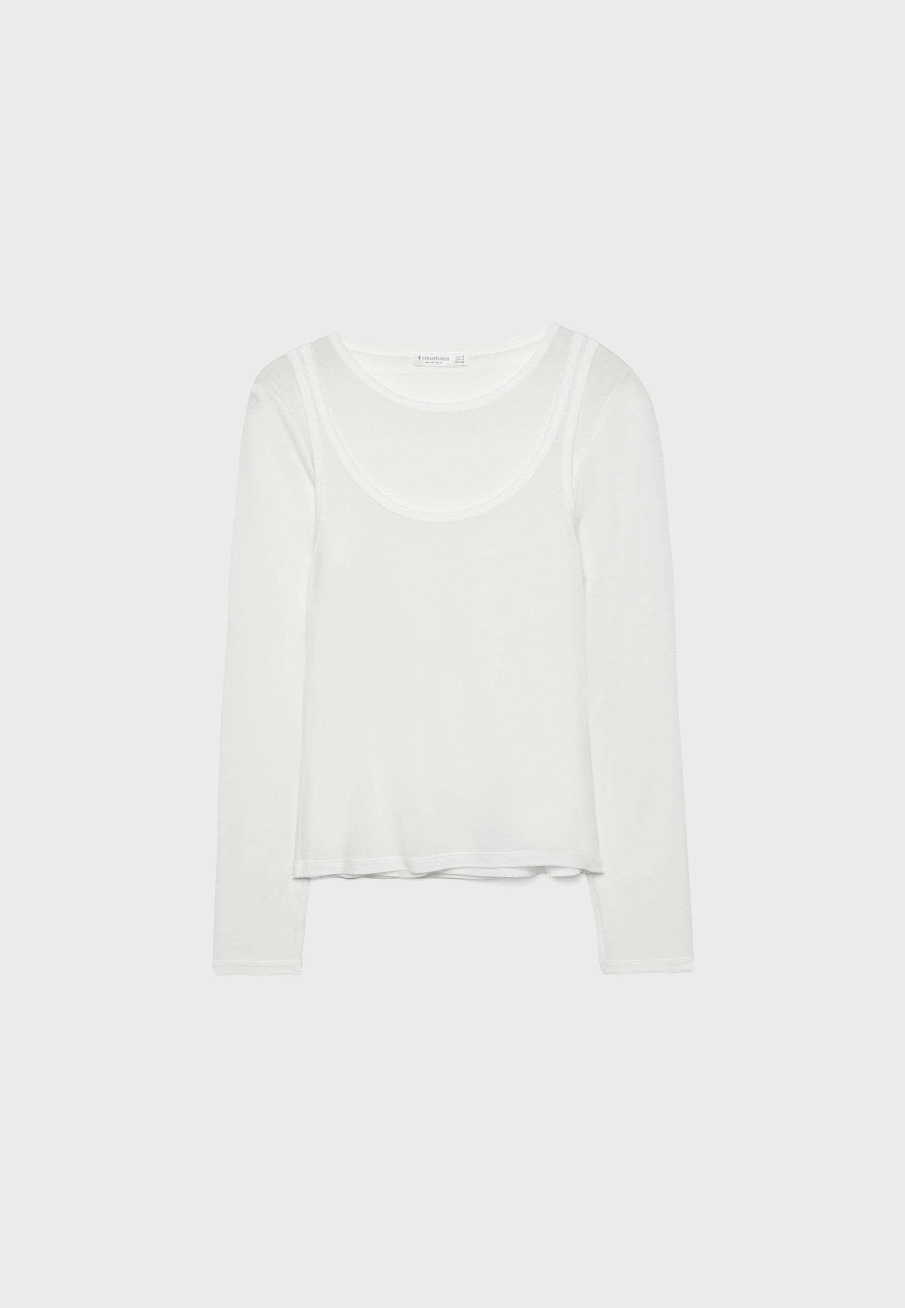 Ecocell double garment T-shirt — White