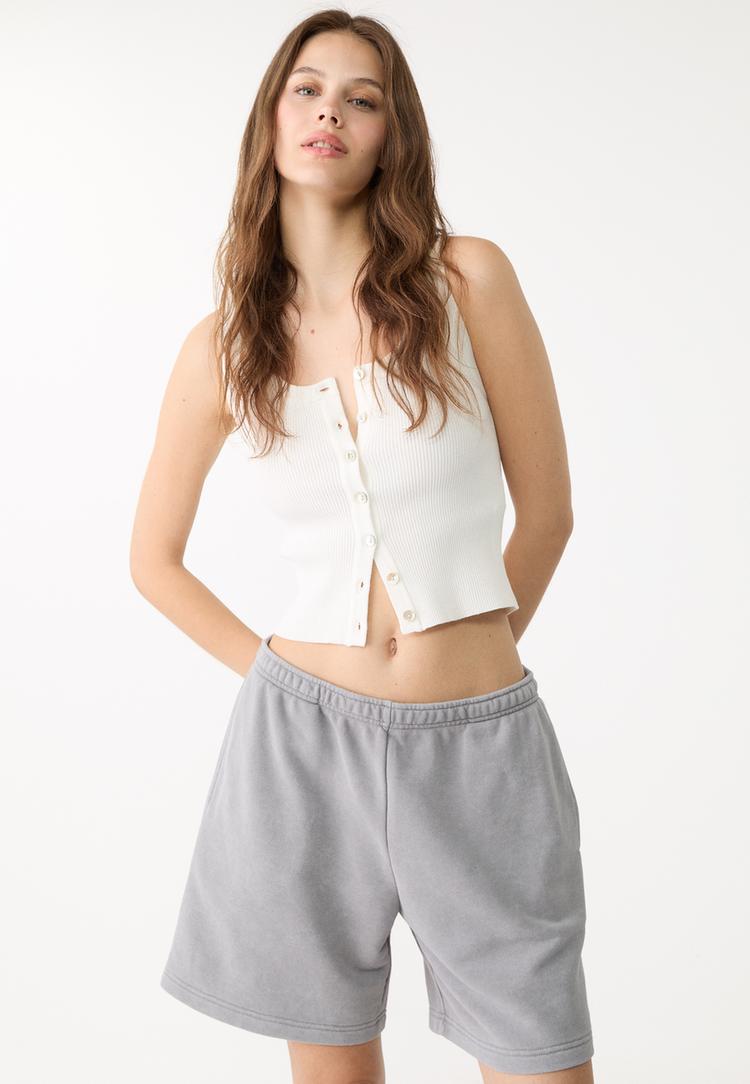 bermuda felpa con coulisse
