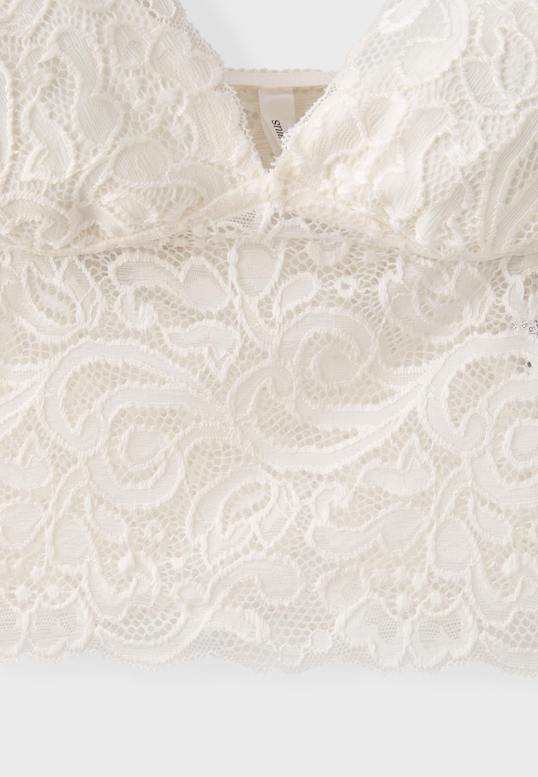Lace top — Ecru