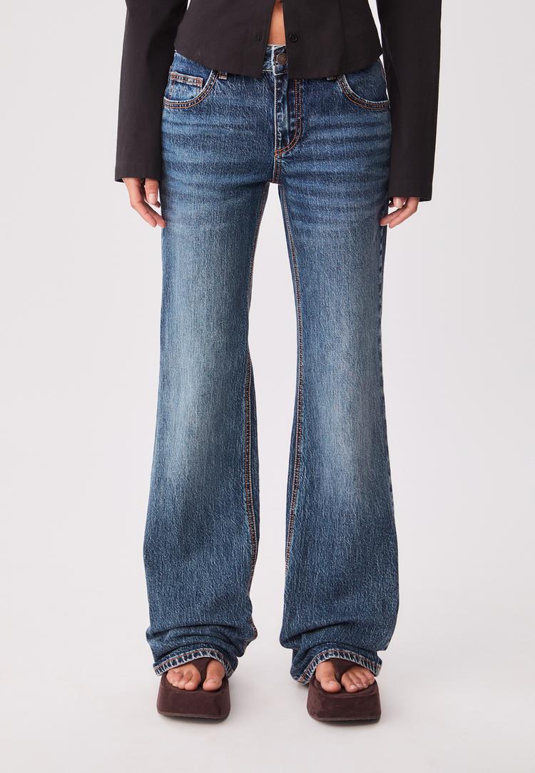 jeans flare low waist