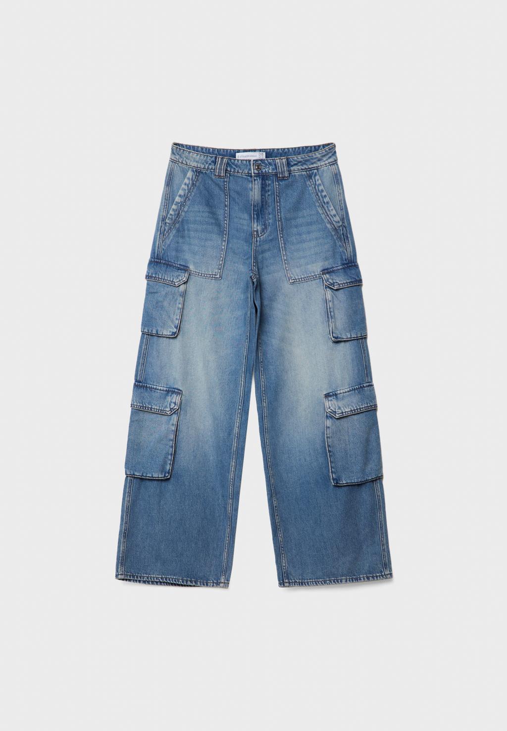 Jeans cargo multitasche