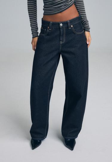 D80 Barrel fit jeans — RINSE BLUE DENIM 2