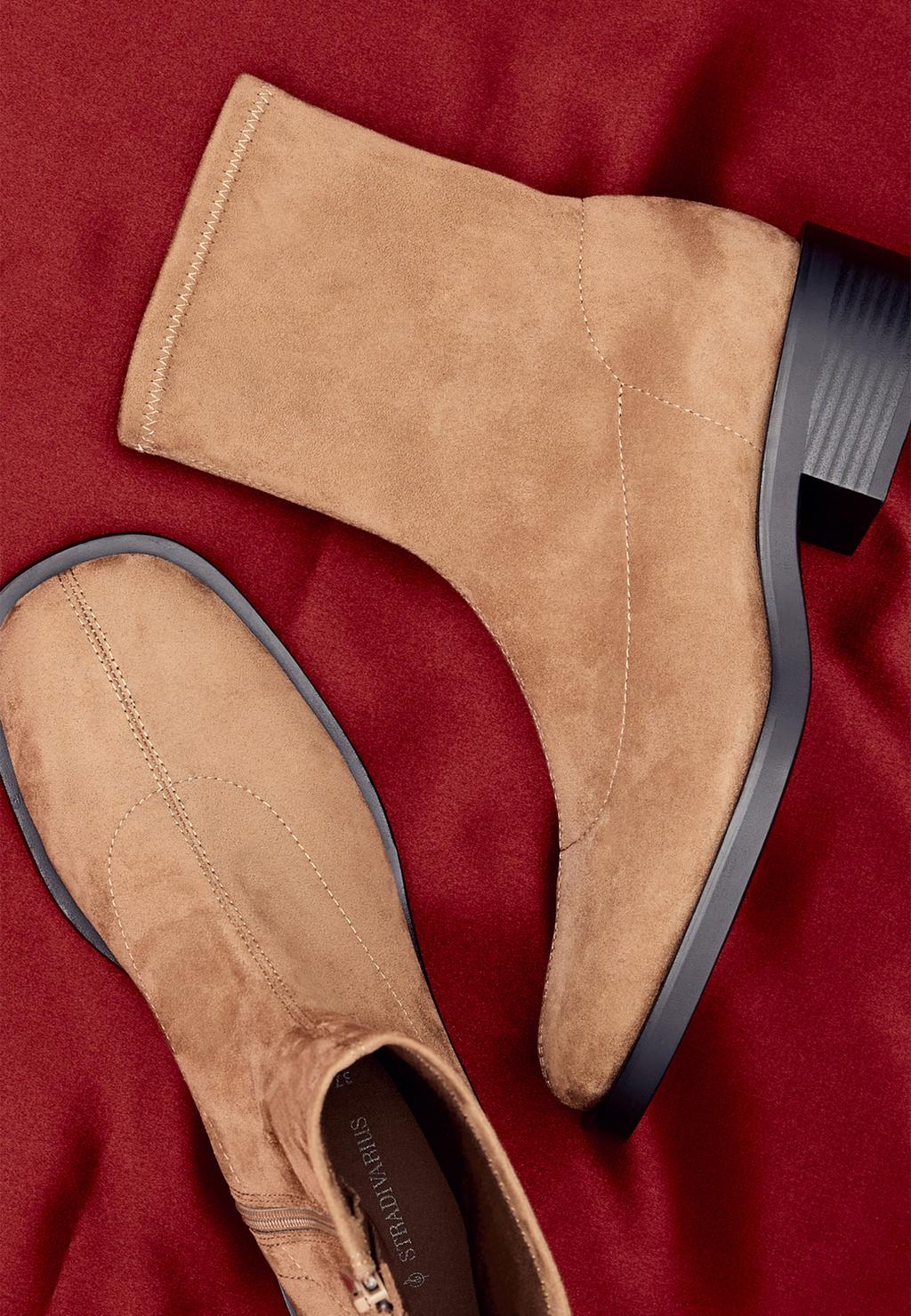 Botines planos efecto ante