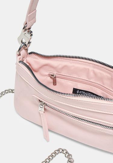 Lobster clasp shoulder bag — Pastel pink 5