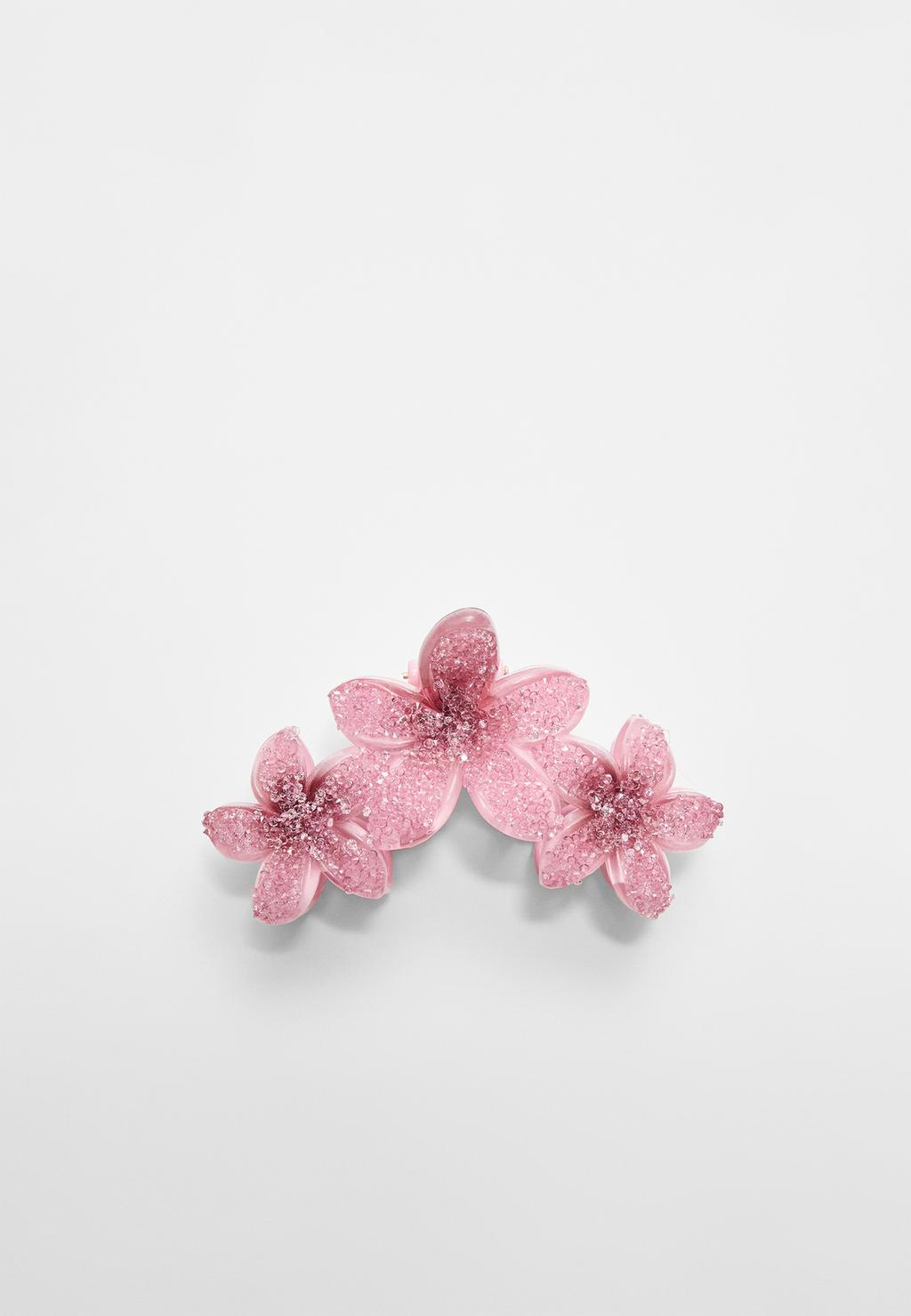 Triple flower hair clip