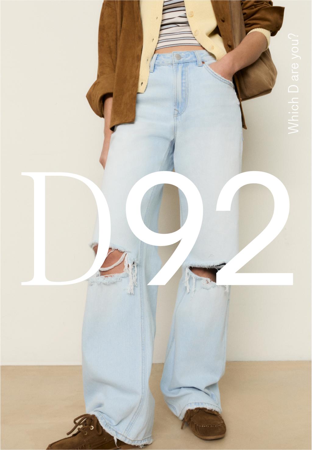 D92 straight wide-leg jeans