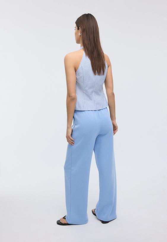 calcas jogger de perna larga