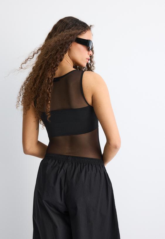 body mesh sans manches