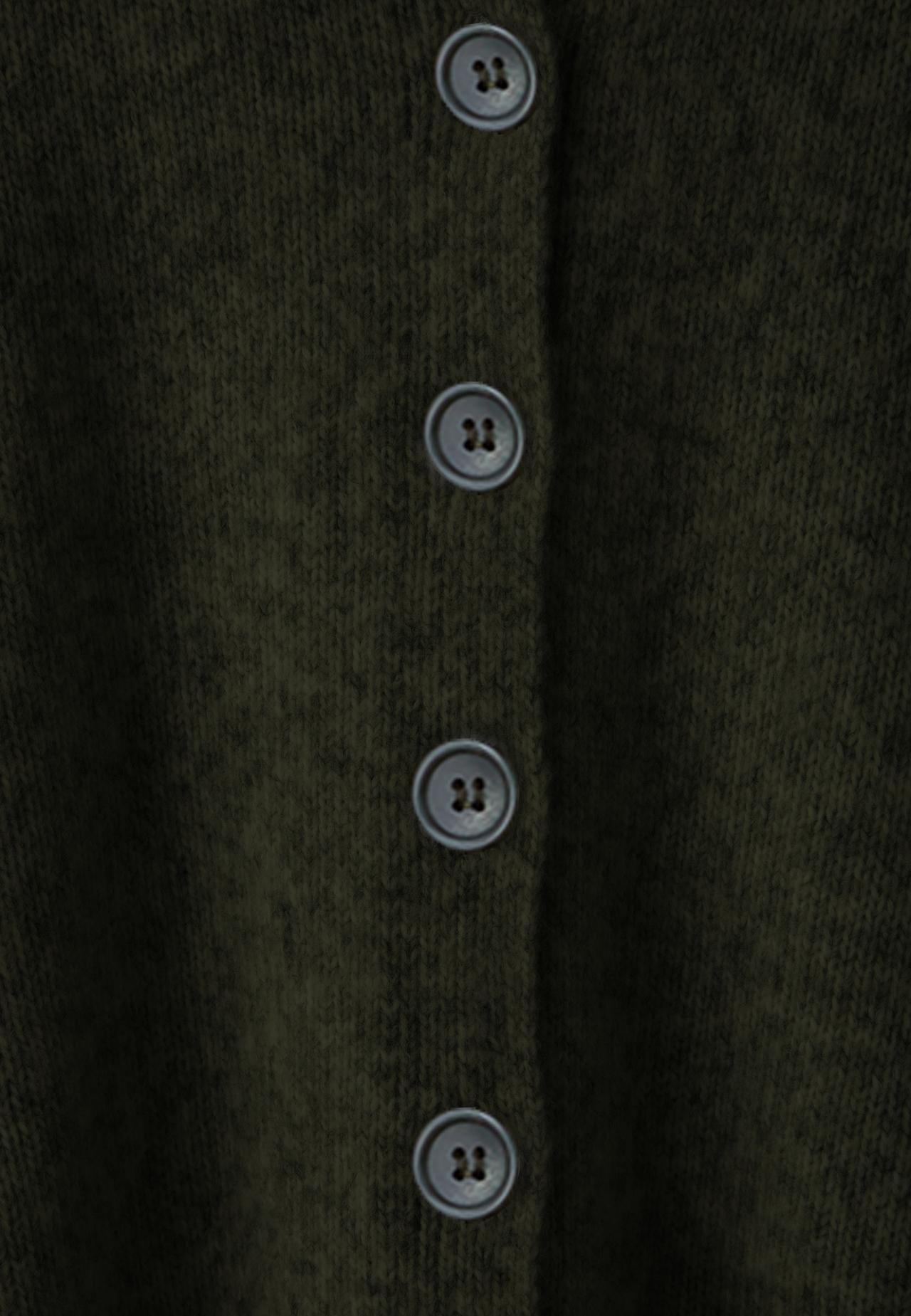 Oversize knit cardigan — Khaki