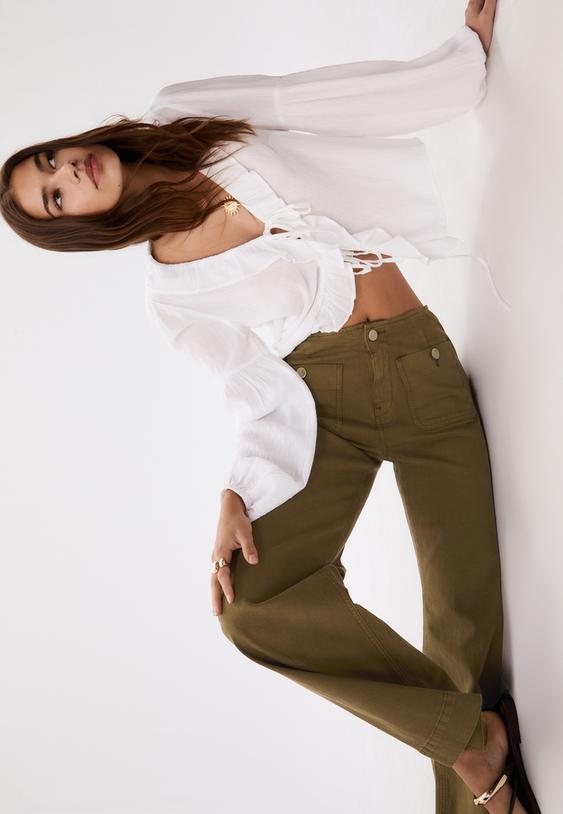 d77 pantalon minimalistisch zakken