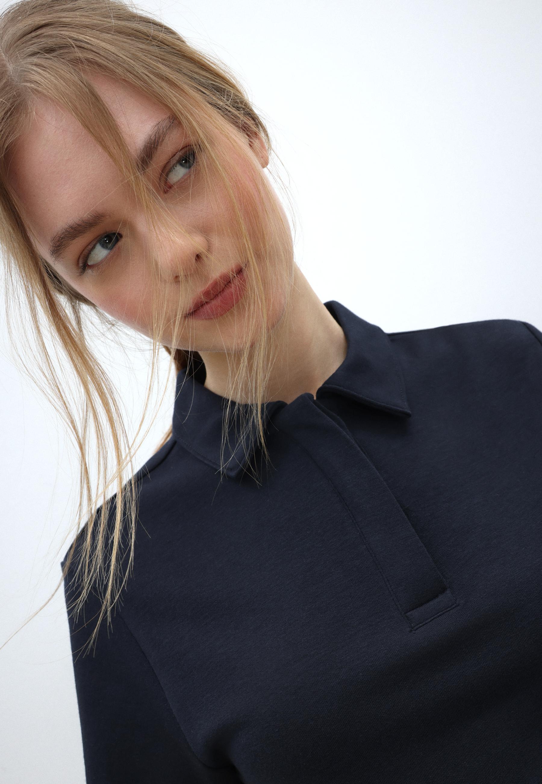 Short sleeve polo T-shirt — Dark blue