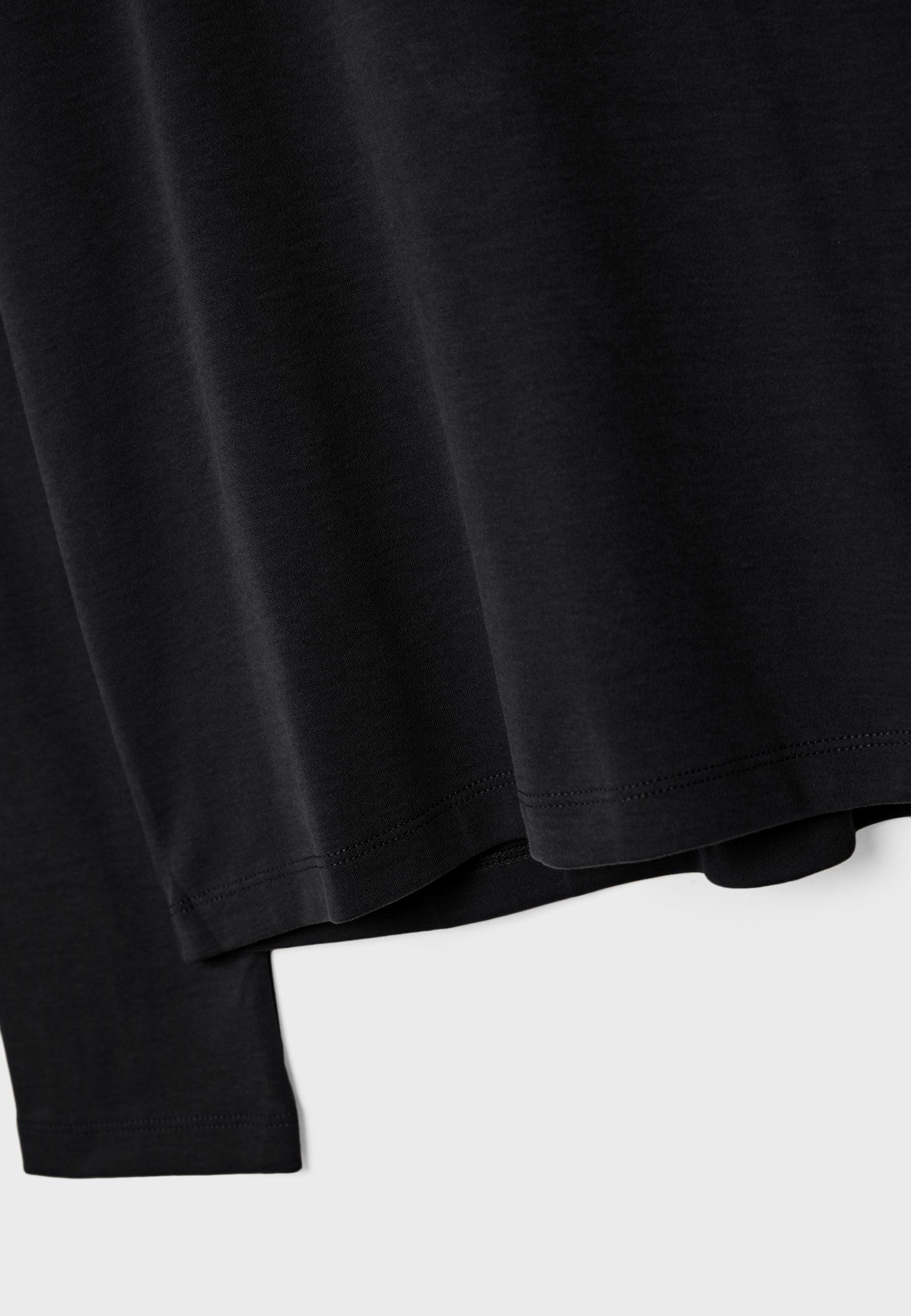 Basic regular fit cotton T-shirt — Black