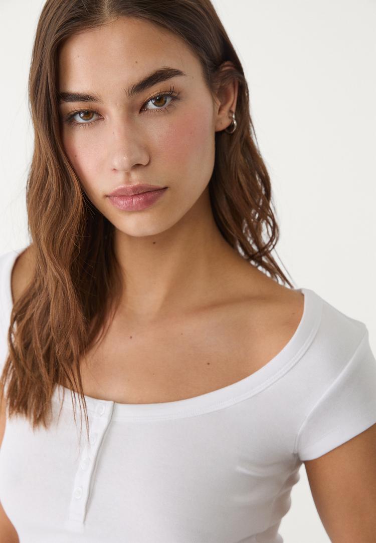 camiseta panadera botones