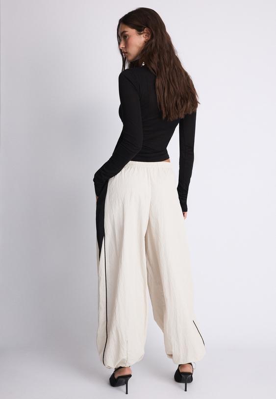 pantalon jogger contrastant