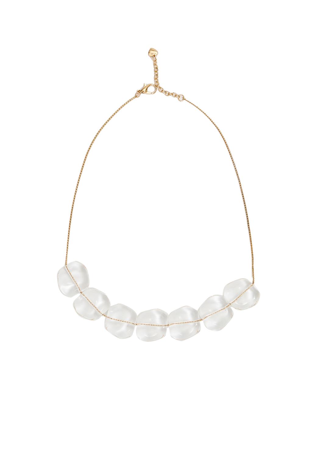 Collier texture transparente