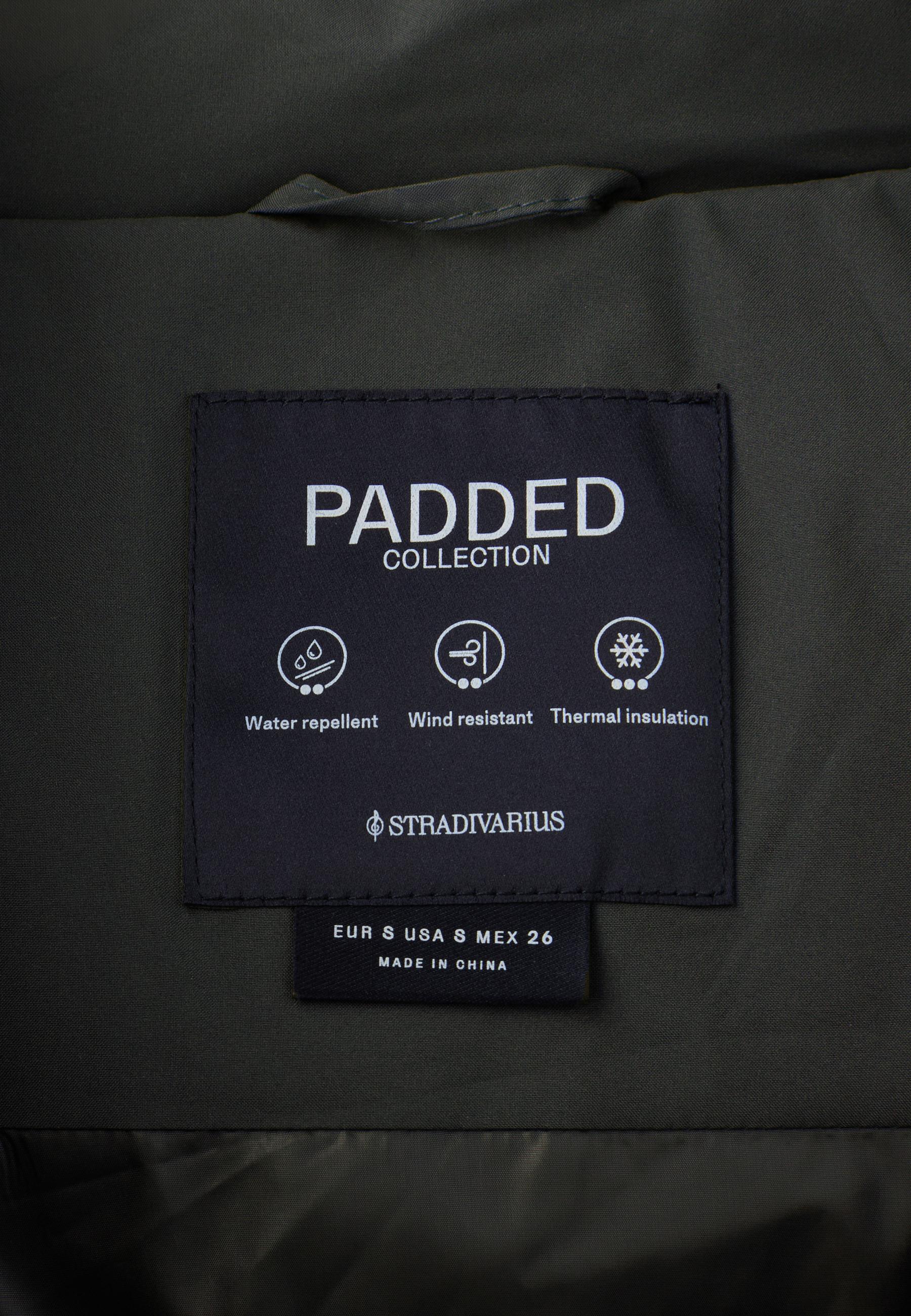 Basic padded coat — Khaki