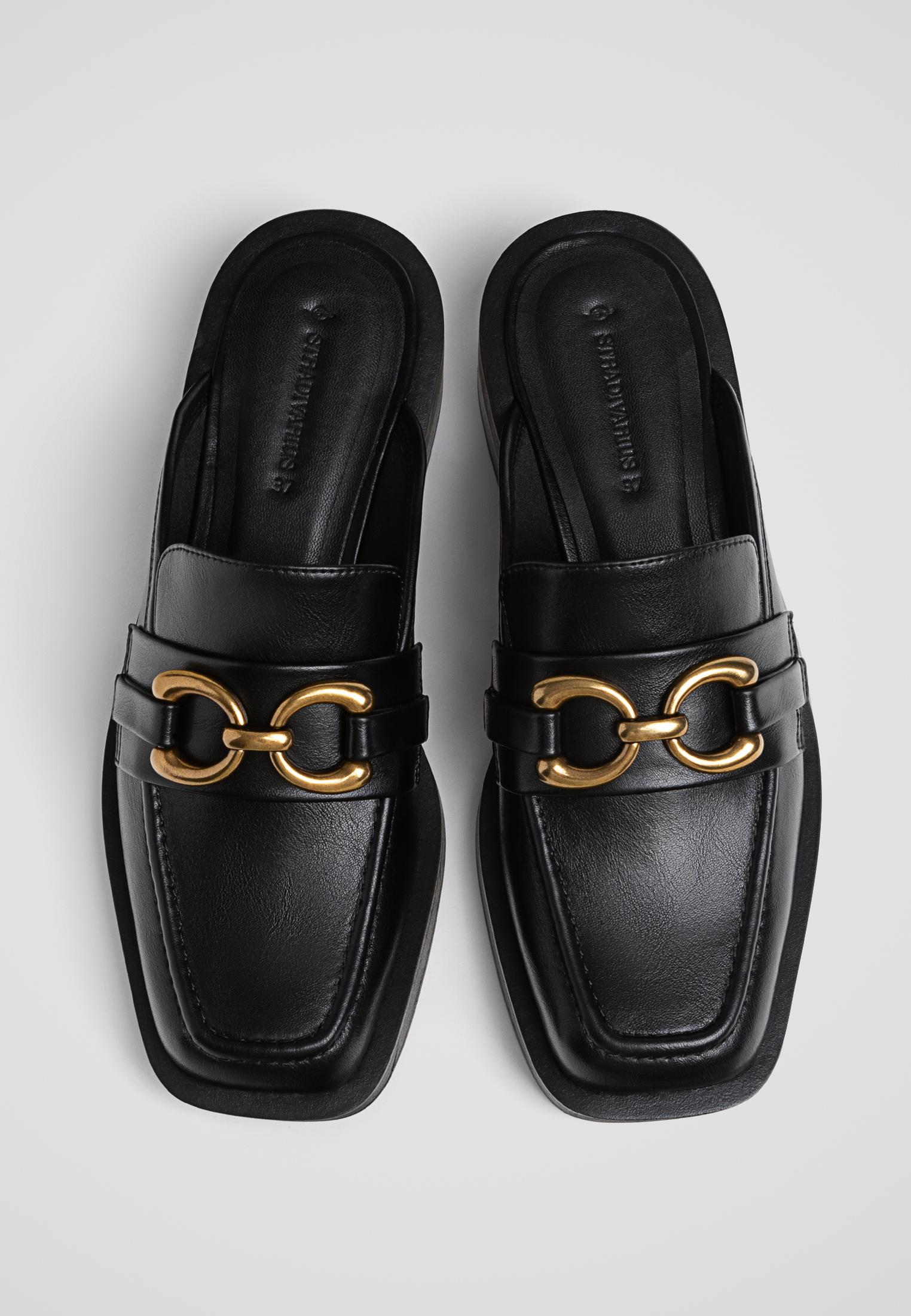 Flat mule loafers