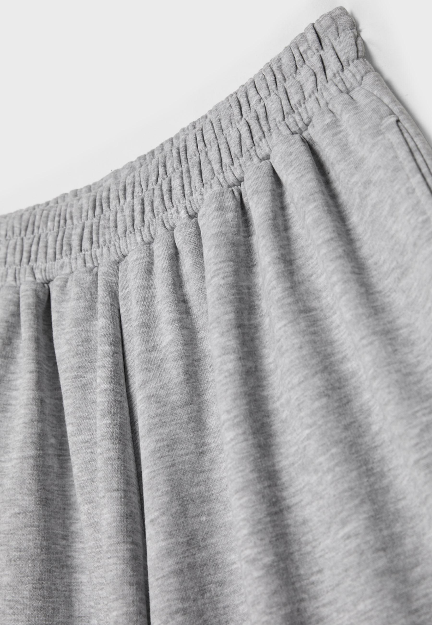 Balloon jogger trousers — Grey melange