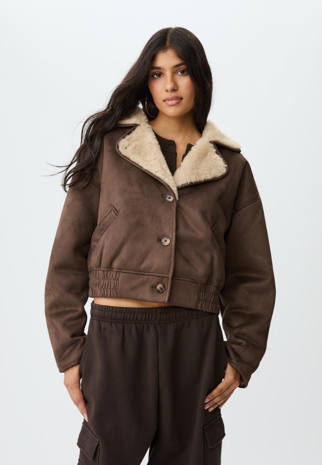 Double-faced crossover jacket