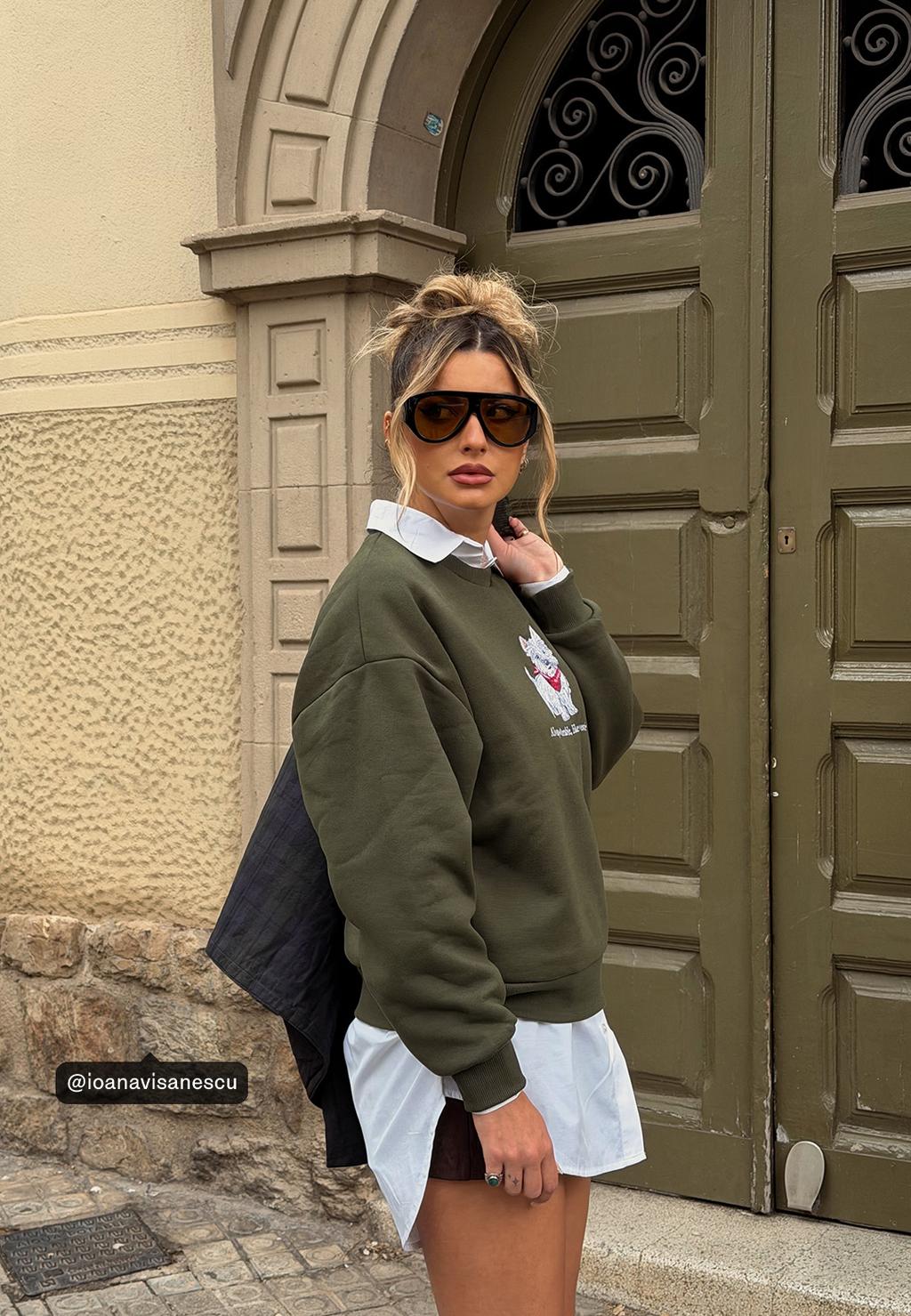 Camicia lunga popeline