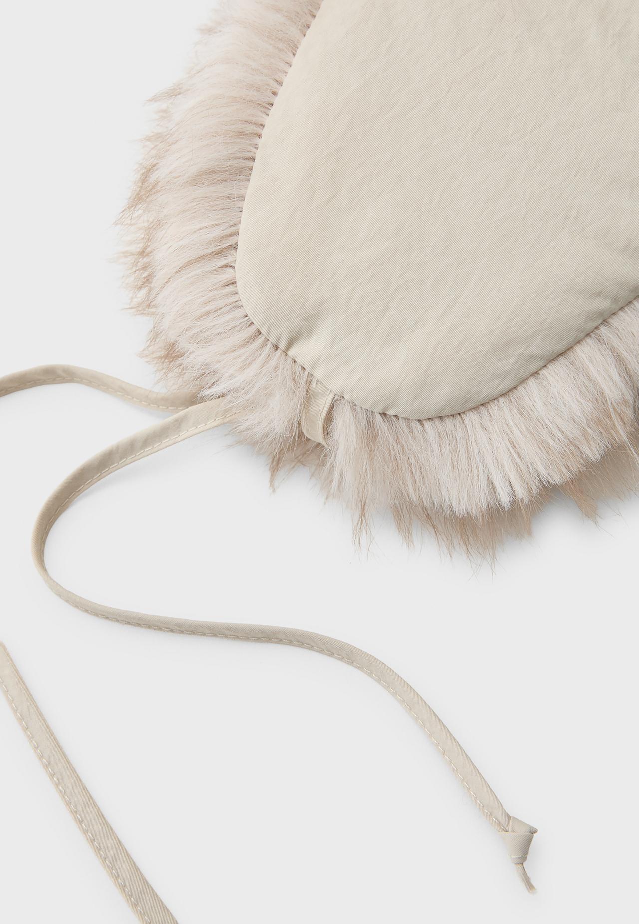 Reversible aviator hat — Ecru