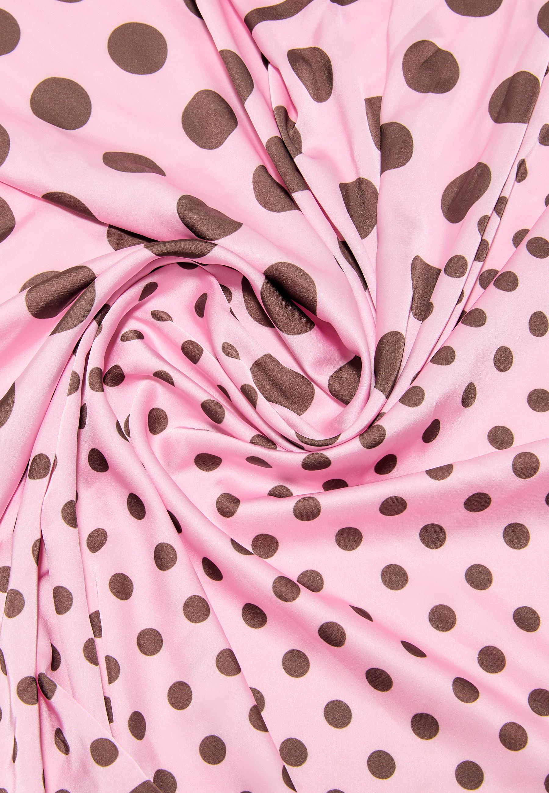 Polka dot scarf — Pastel pink