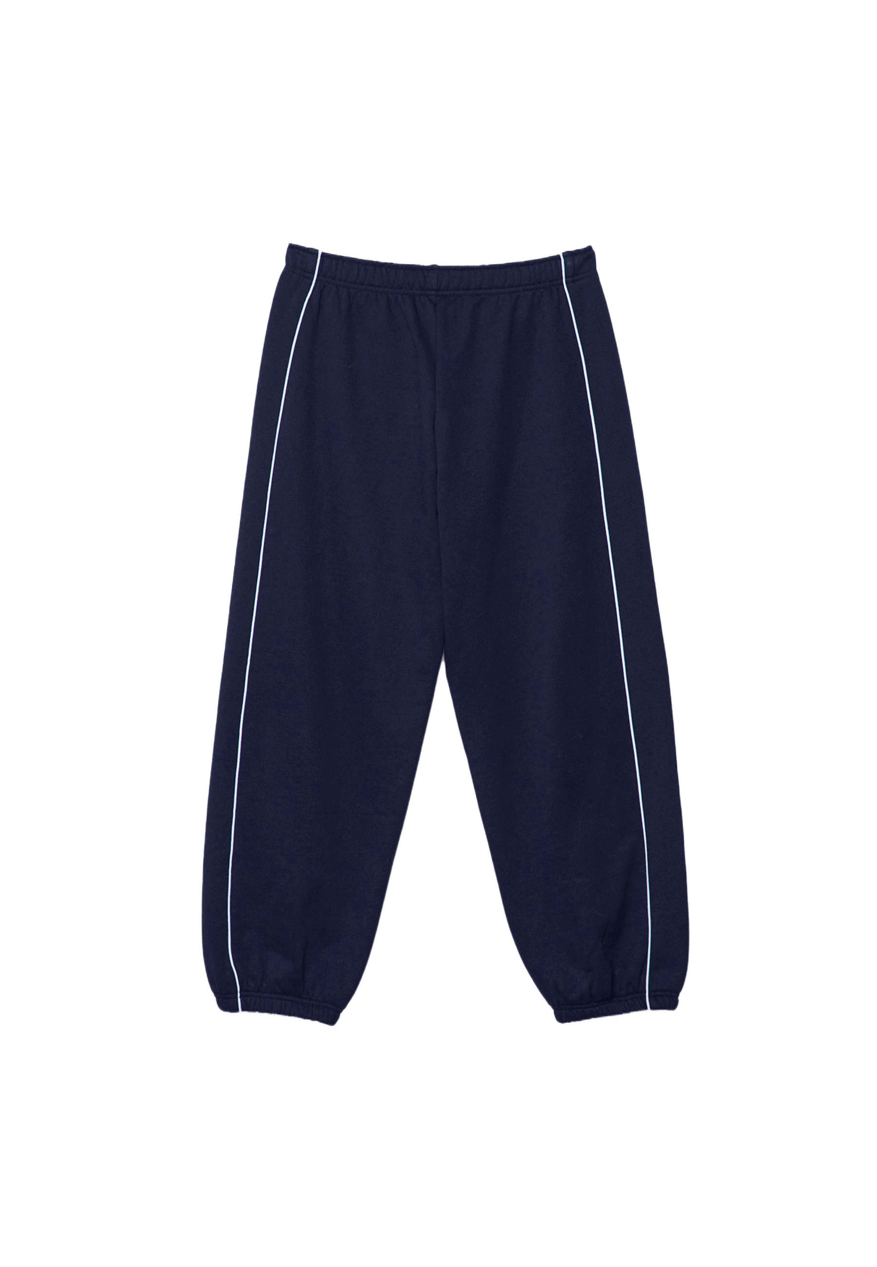 Piping jogger trousers — Navy blue