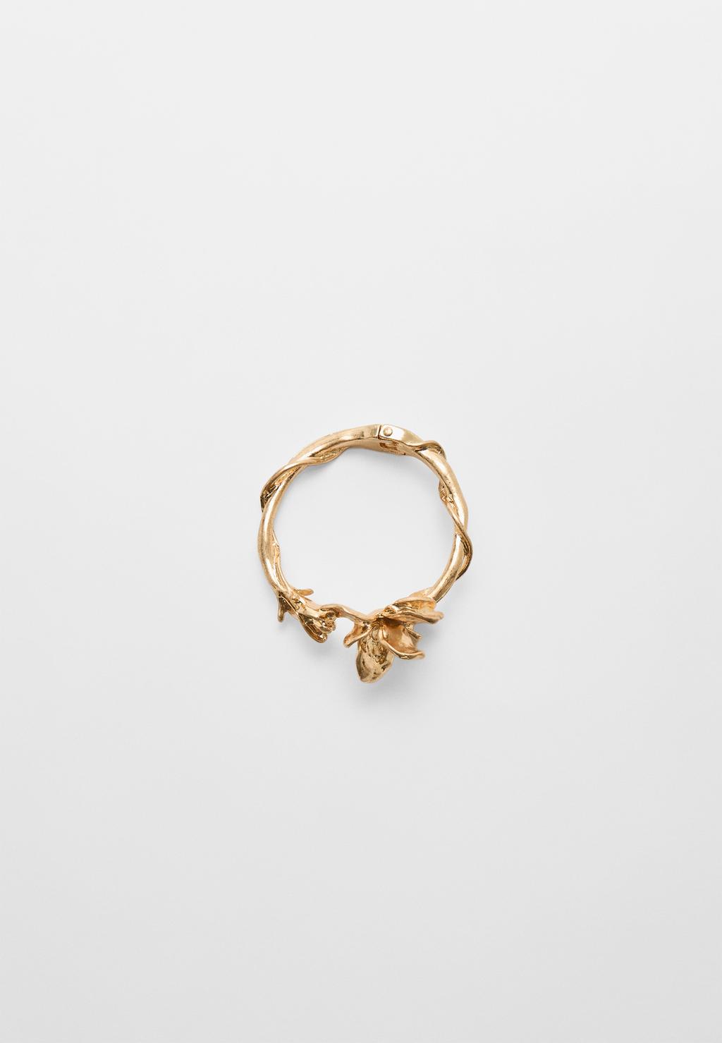 Flower stem bracelet