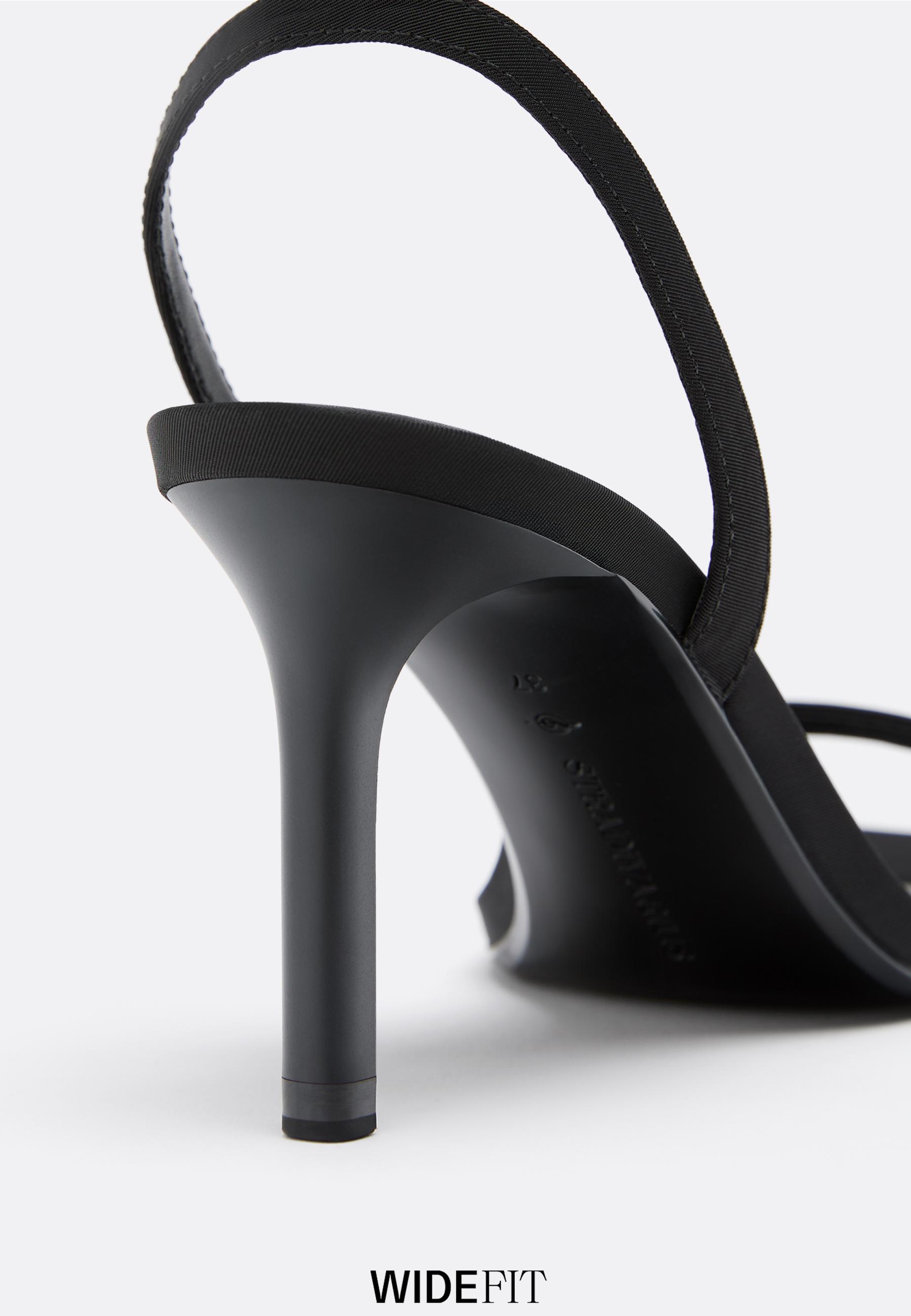 WIDE FIT. Stiletto heel sandals — BLACK 