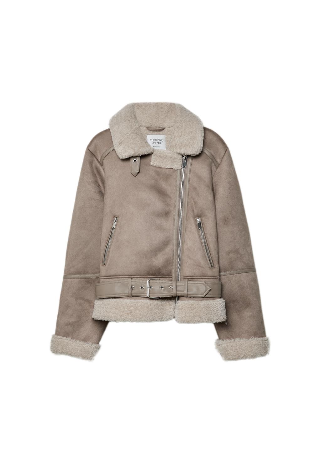 Cazadora biker doble faz efecto ante