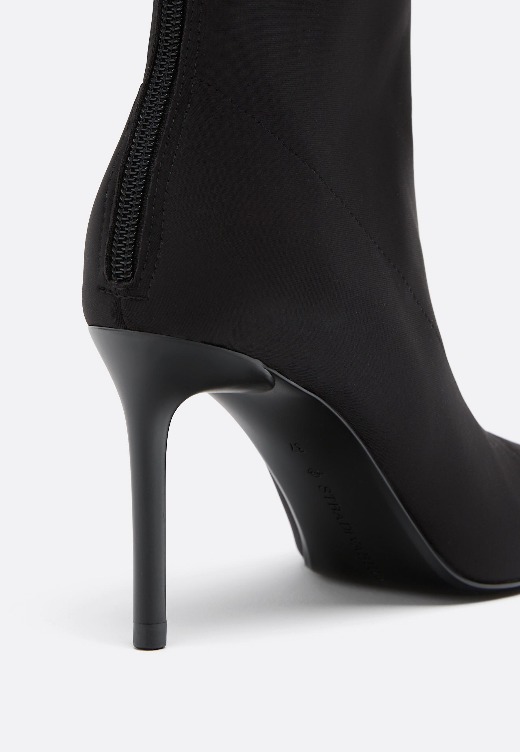 Stiletto heel ankle boots — BLACK