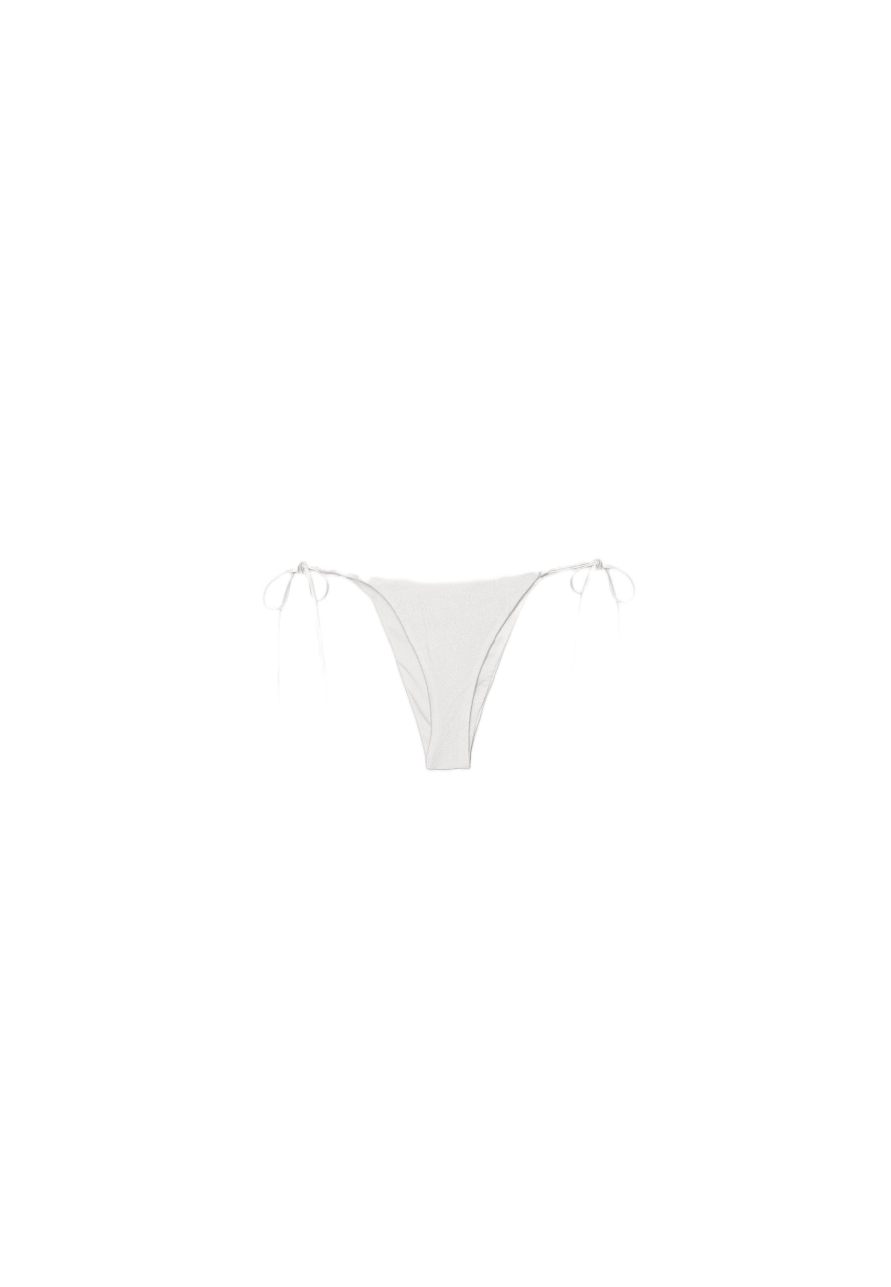 Sateen Brazilian bikini bottoms — Ecru
