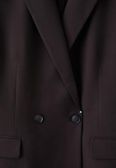 Straight buttoned blazer — Brown 9