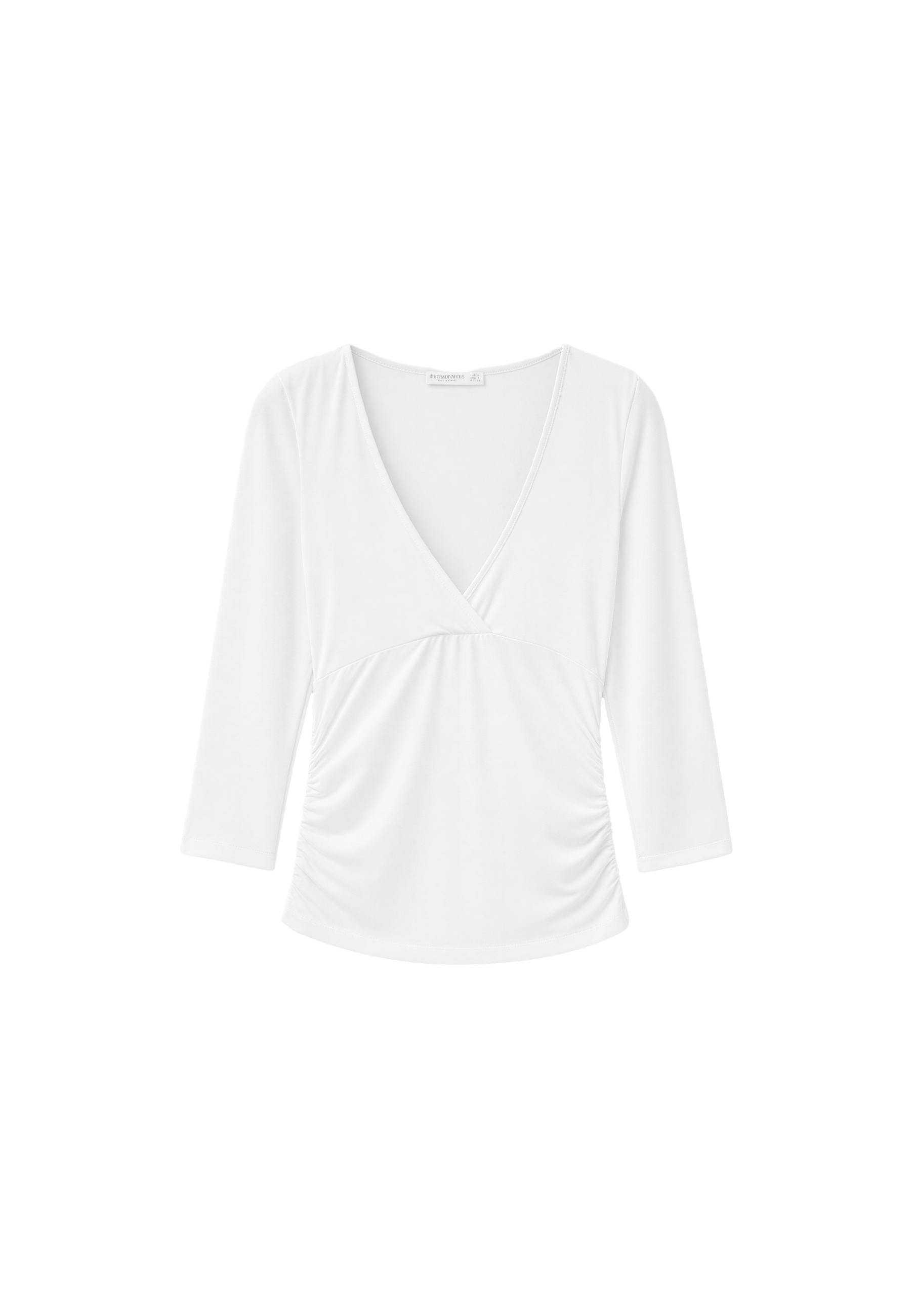 Under-bust seam T-shirt — Ecru