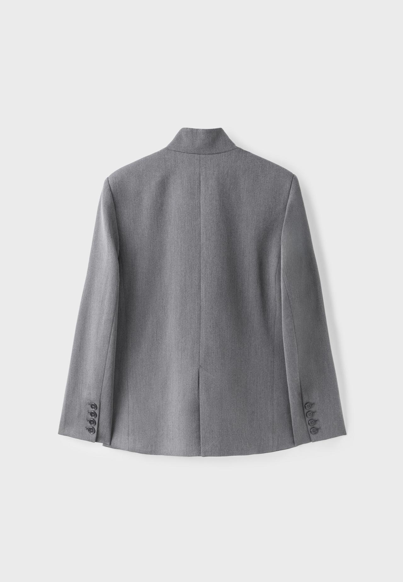 Asymmetric blazer — Grey
